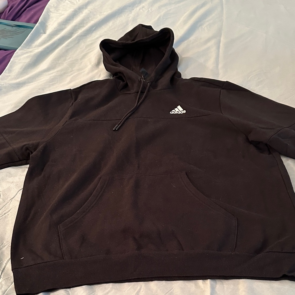 Adidas Women's Black Hoodie with Logo